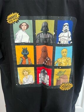 Disney Star Wars Men’s Size M T-Shirt “ Choose Your Path “ Black